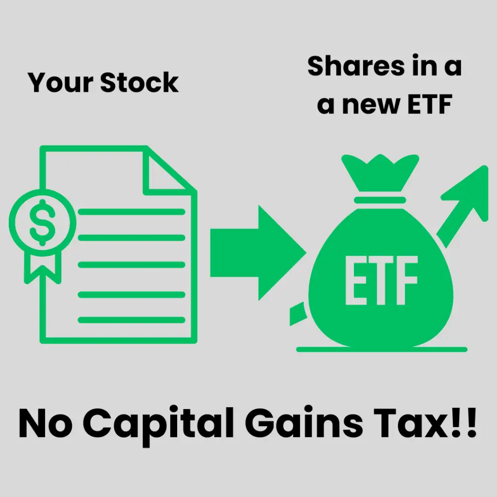 Your Stock to New ETF No Capital Gains Tax