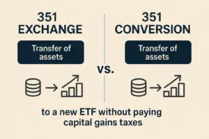 whats the difference between a 351 exchange and a 351 conversion